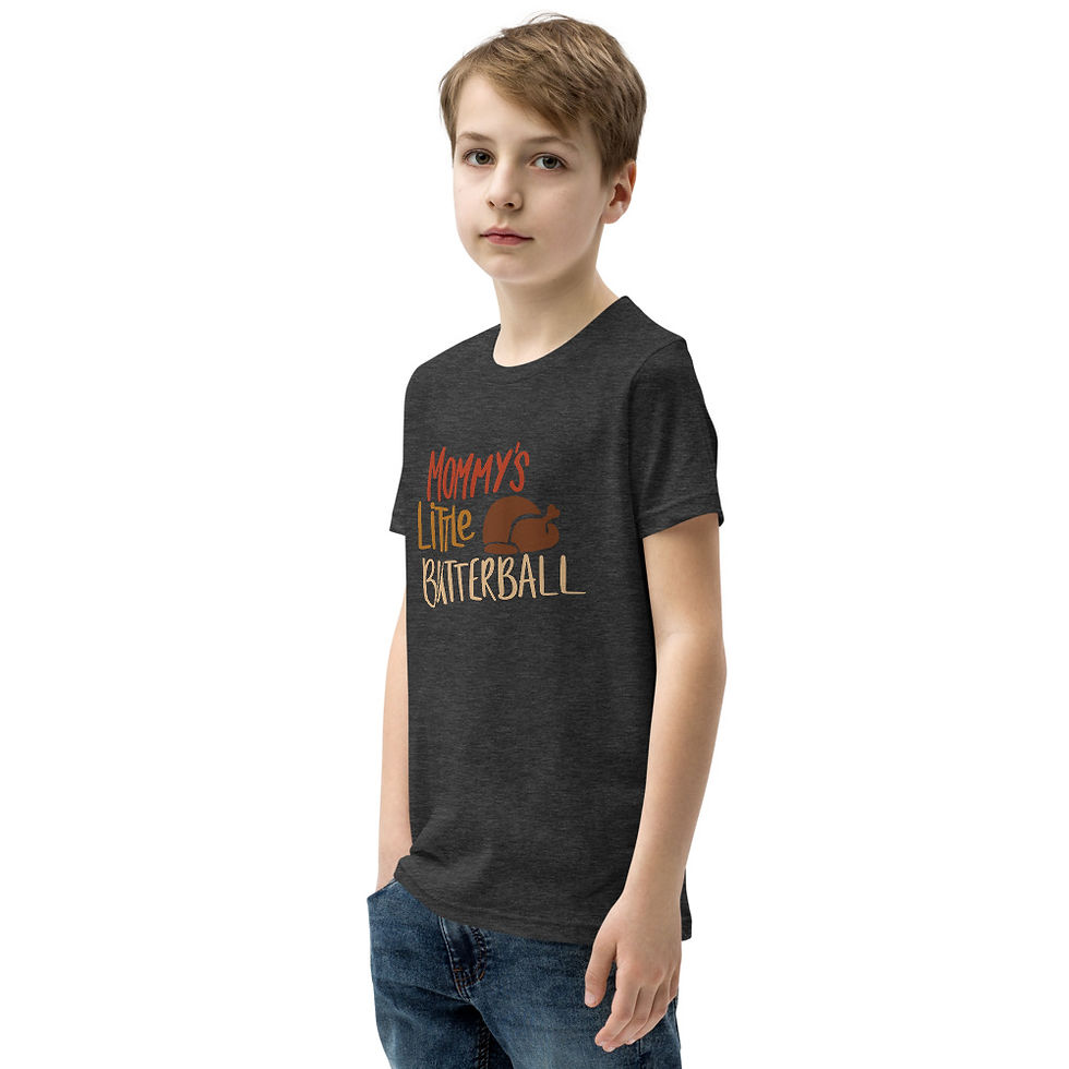 Thumbnail: Mommy’s Little Butterball Youth Short Sleeve T-Shirt