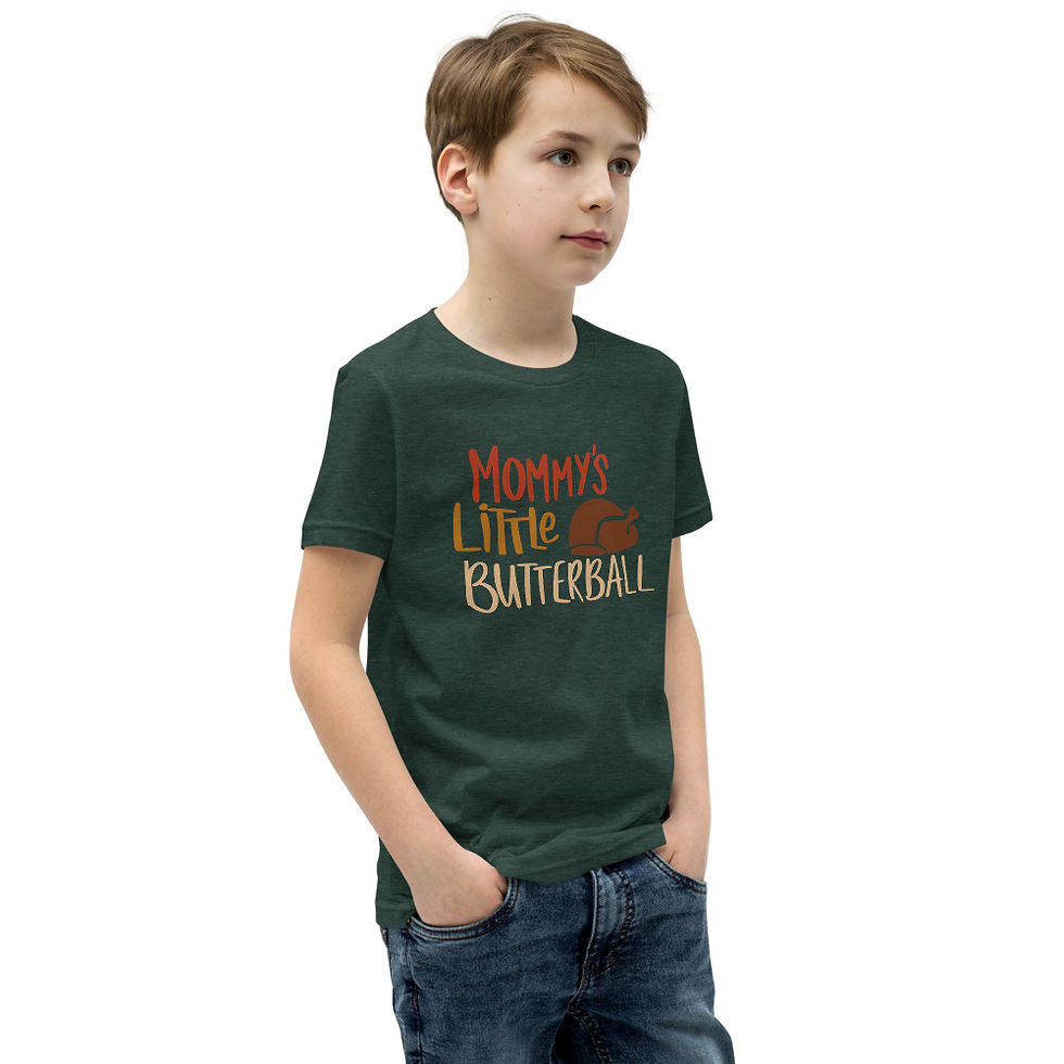 Thumbnail: Mommy’s Little Butterball Youth Short Sleeve T-Shirt
