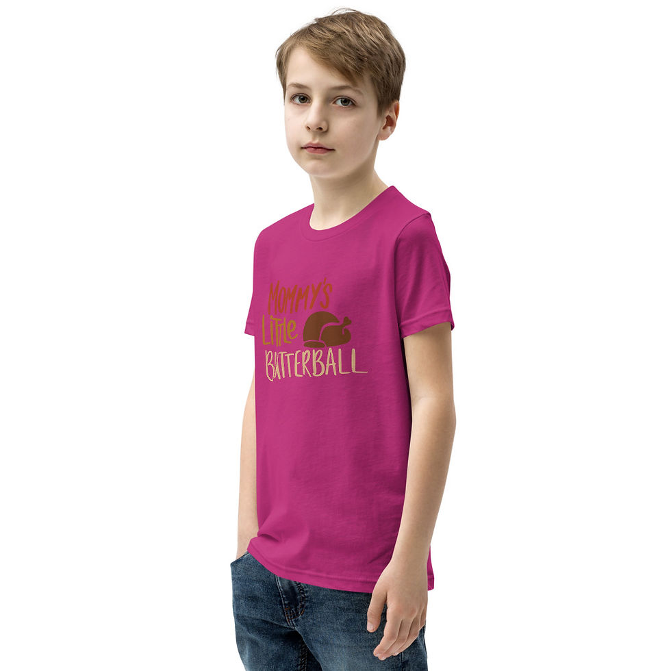 Thumbnail: Mommy’s Little Butterball Youth Short Sleeve T-Shirt