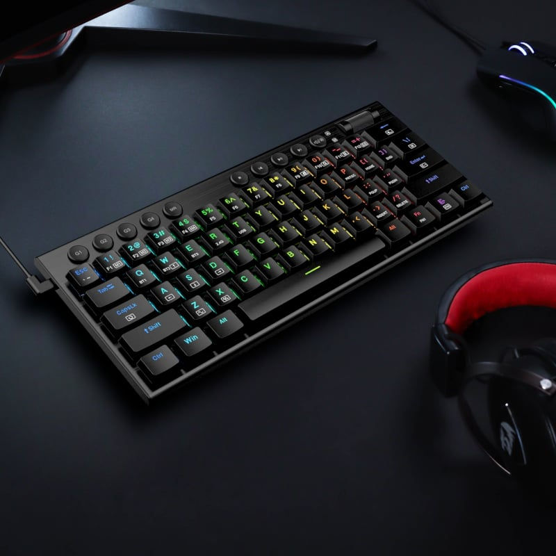 Thumbnail: REDRAGON Horus Mini 61Key Red Switch RGB Low Profile Gaming Mechanical Keyboard