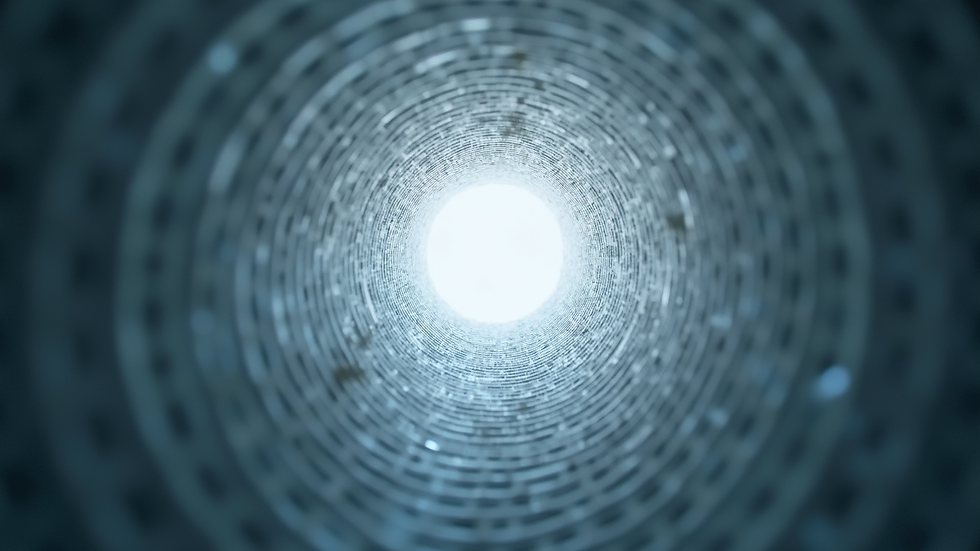Close-up view of clean air duct interior after professional cleaning