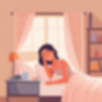 a sleepy woman