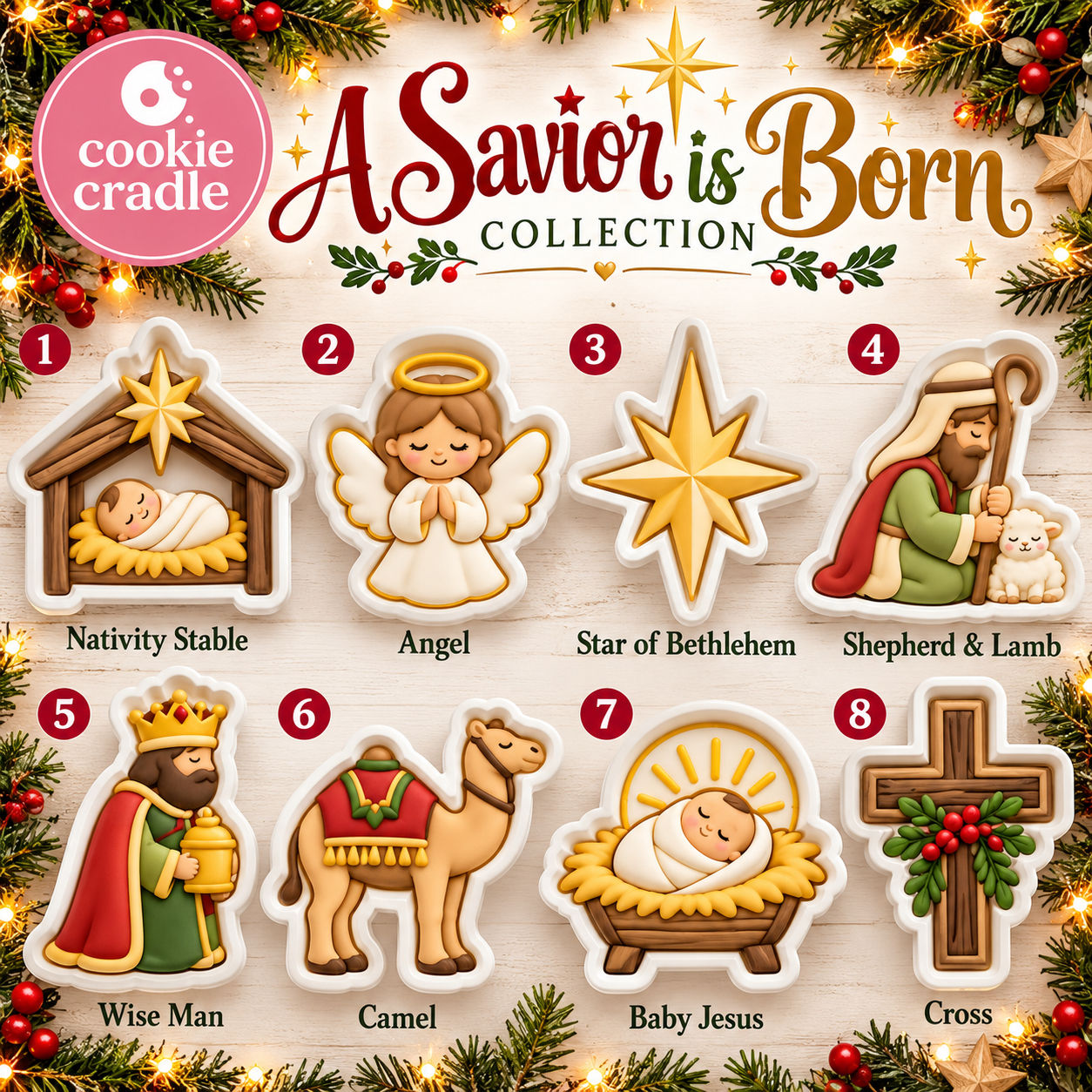A Savior is Born - Christmas - Cookie Cutter Collection