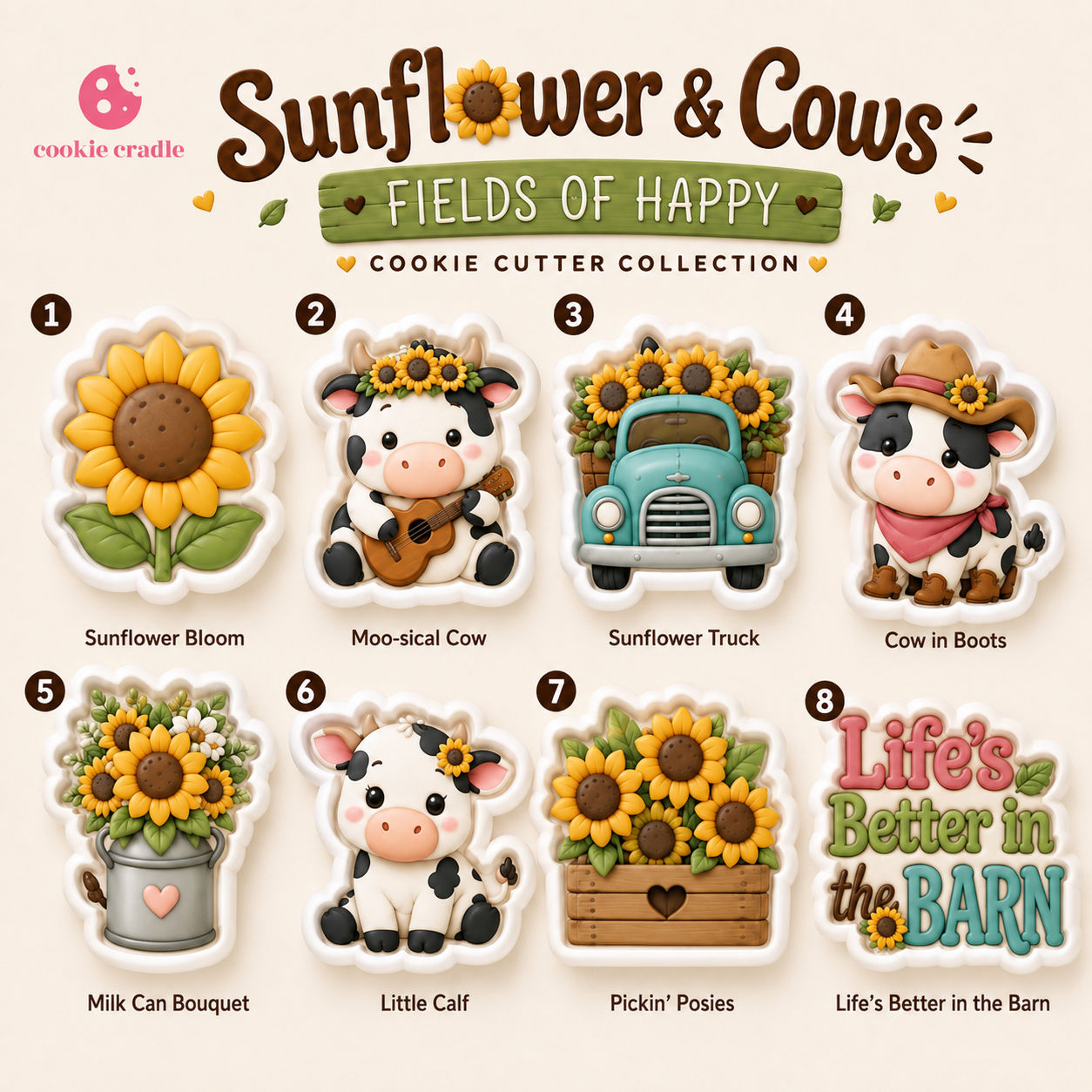 Sunflowers & Fields - Cookie Cutter Collection