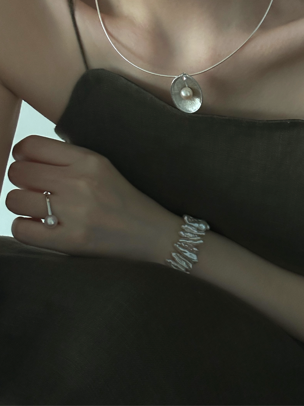 Miniatura: Shimmering Serenade Pearl Silver Ring