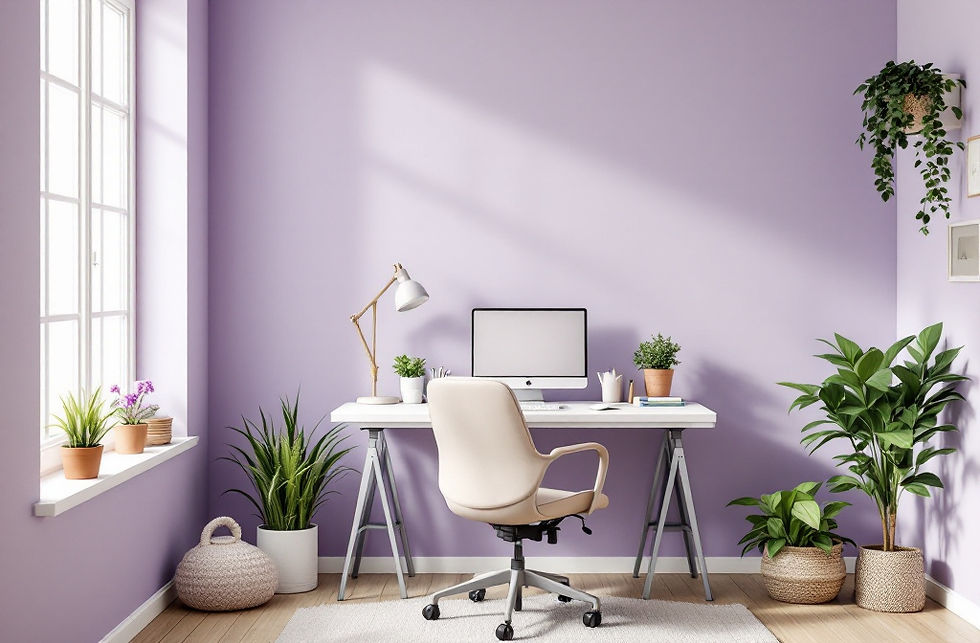 Cozy home office nook