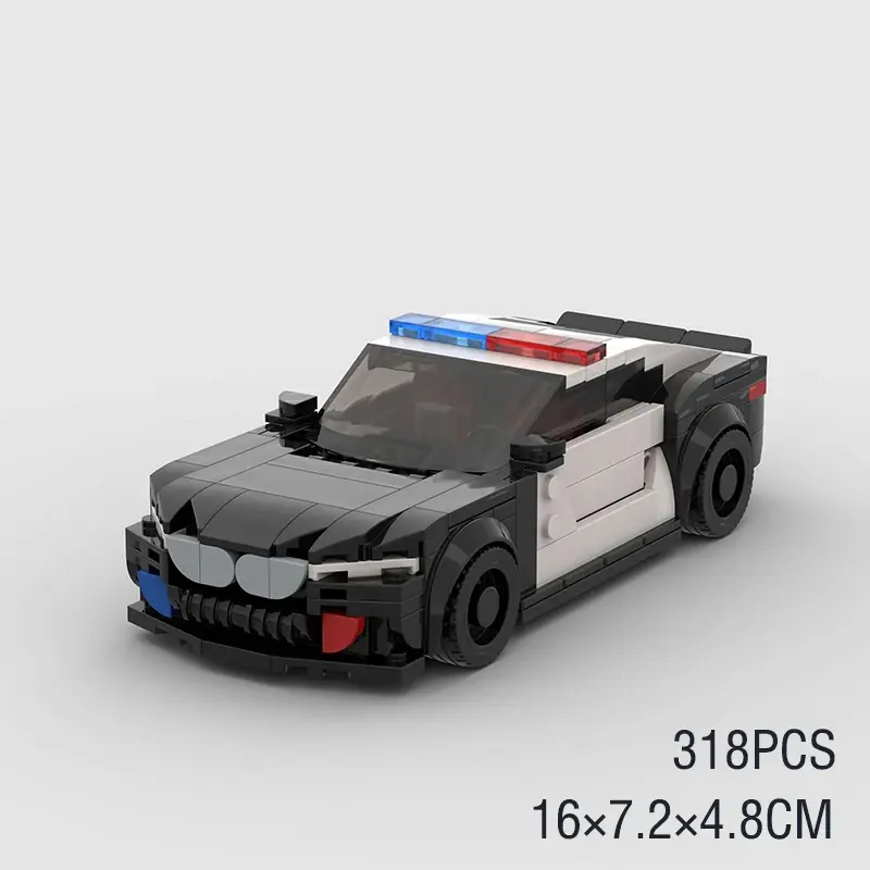 Miniatura: MOC Speed Super Race Car Blocks Police Pickup Rally Sport Vehicle Racing