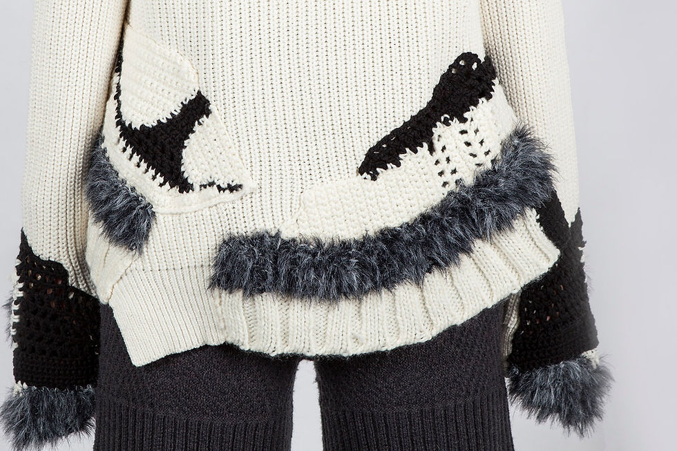 Thumbnail: W141 | Patchwork Botton Pullover