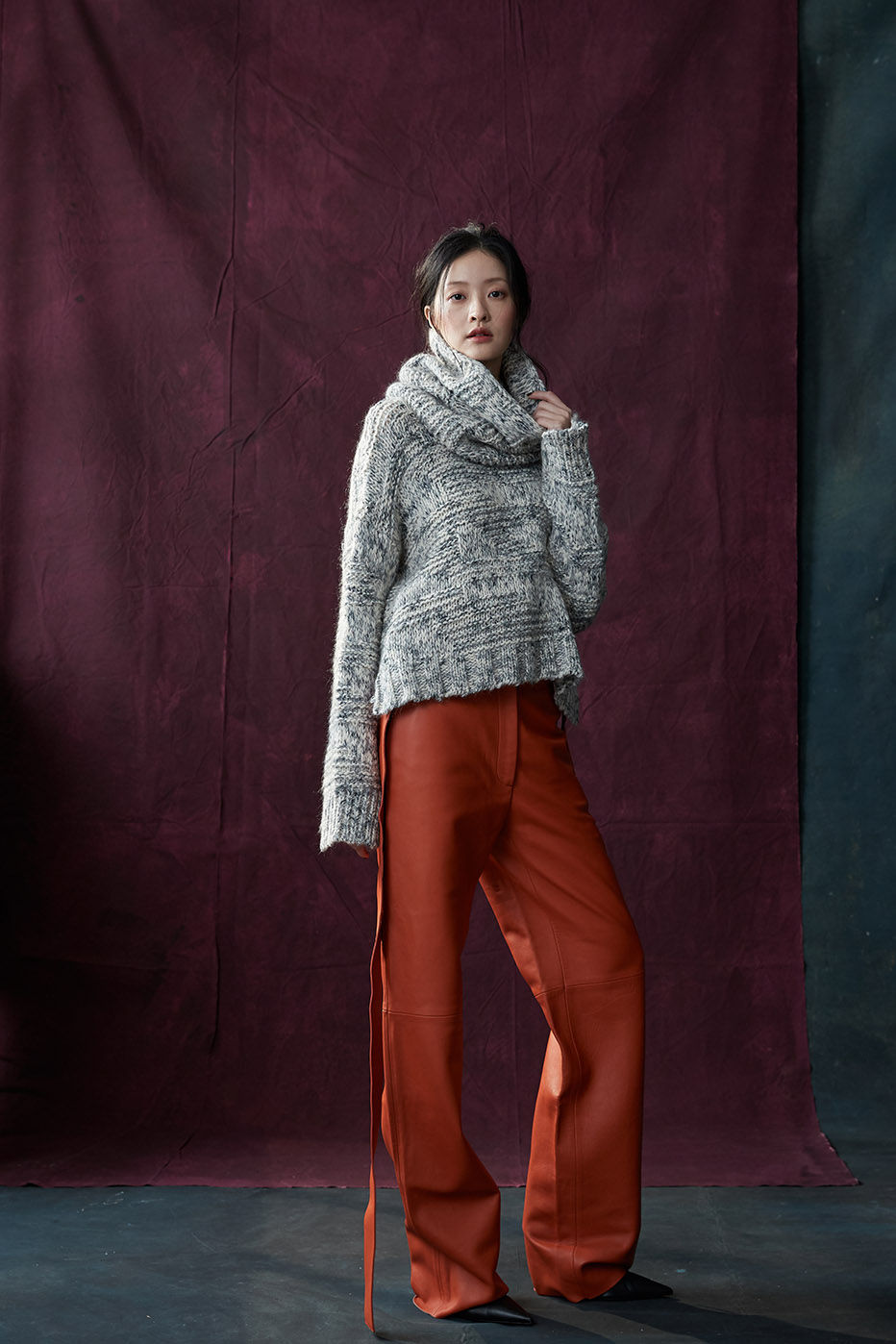 Thumbnail: BJ-W122A | Mixed Stitch Pullover