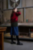 Thumbnail: Intarsia Knit Pattern Sweater with Embroidery