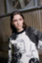 Thumbnail: Print Graphic Pullover with Hand Embroidery Detail