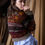 Thumbnail: Retro Jacquard Cardigan with Crochet Detail