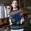 Thumbnail: Jacquard Fancy Cable Pullover with Hand Embroidery