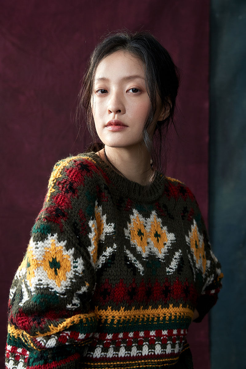 Thumbnail: BJ-343A | Jacquard Pullover