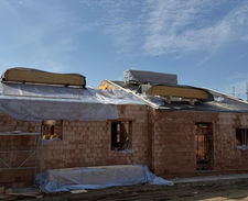 Avanzamento costruzione di nuova unità abitativa residenziale
