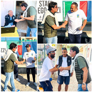 Paolo Strescino durante la campagna elettorale per le Regionali in Liguria del 2024