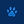 paw print blue color