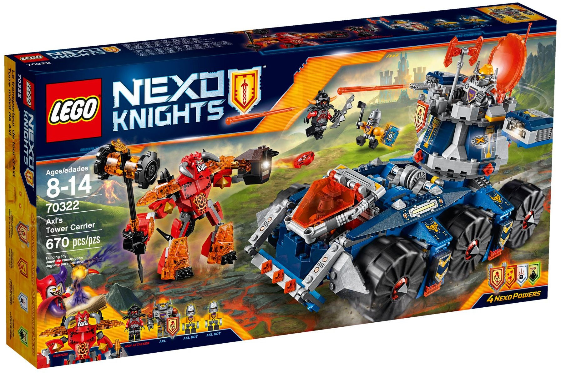 Lego Nexo Knights: Axl's Tower Carrier (70322)
