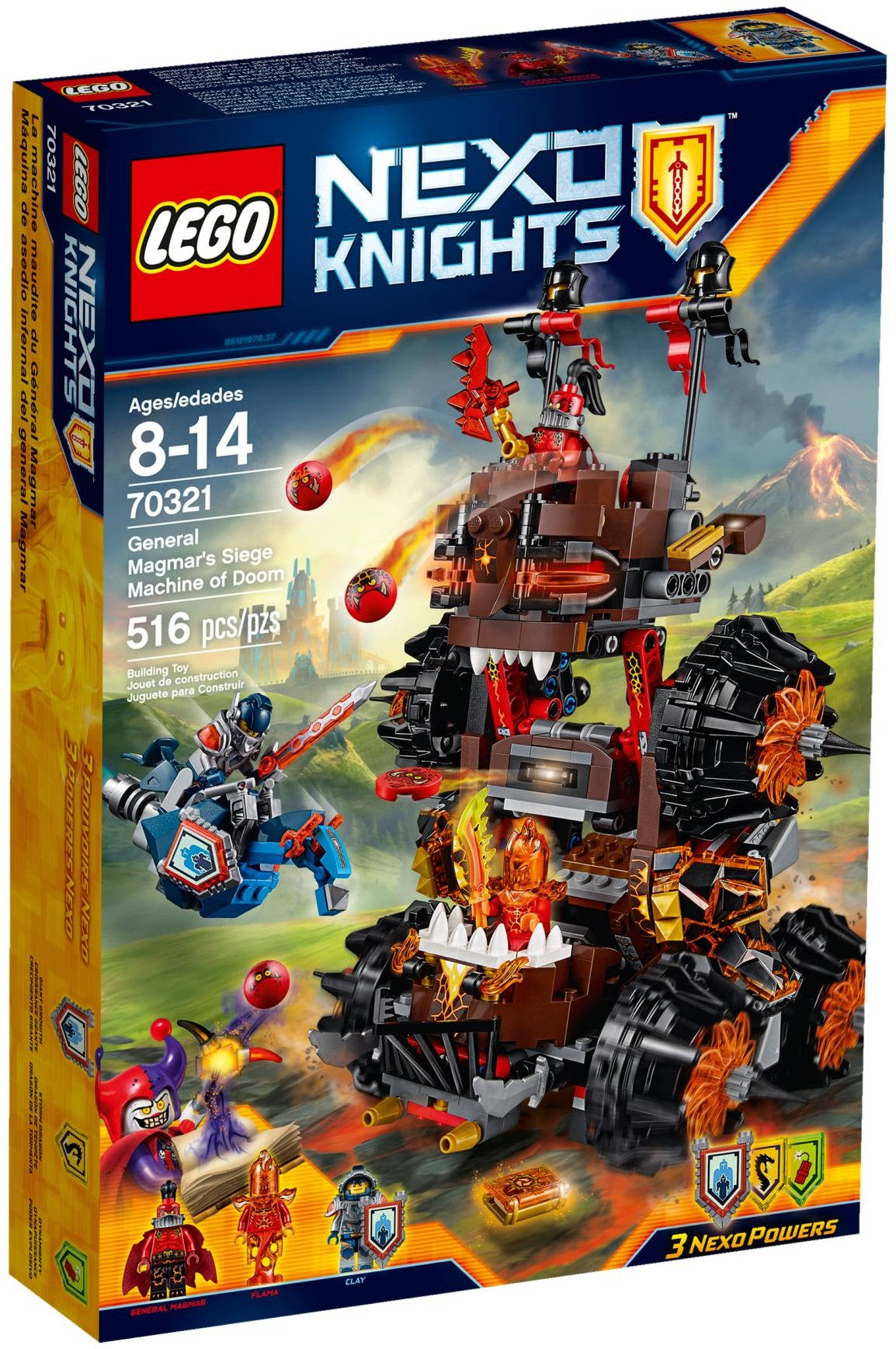 Lego Nexo Knights: General Magma's Siege Machine of Doom (70321)