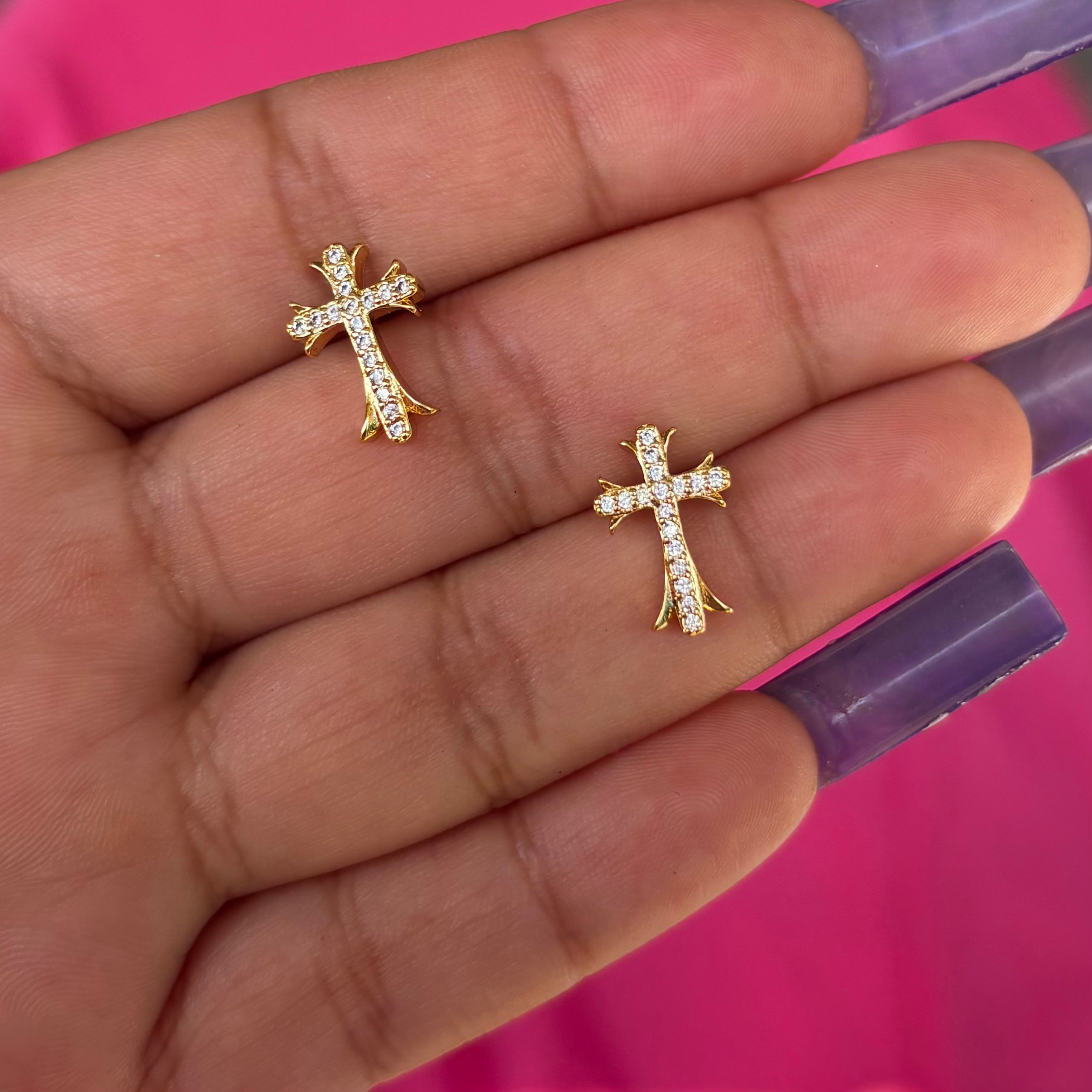 Mini cross studs 