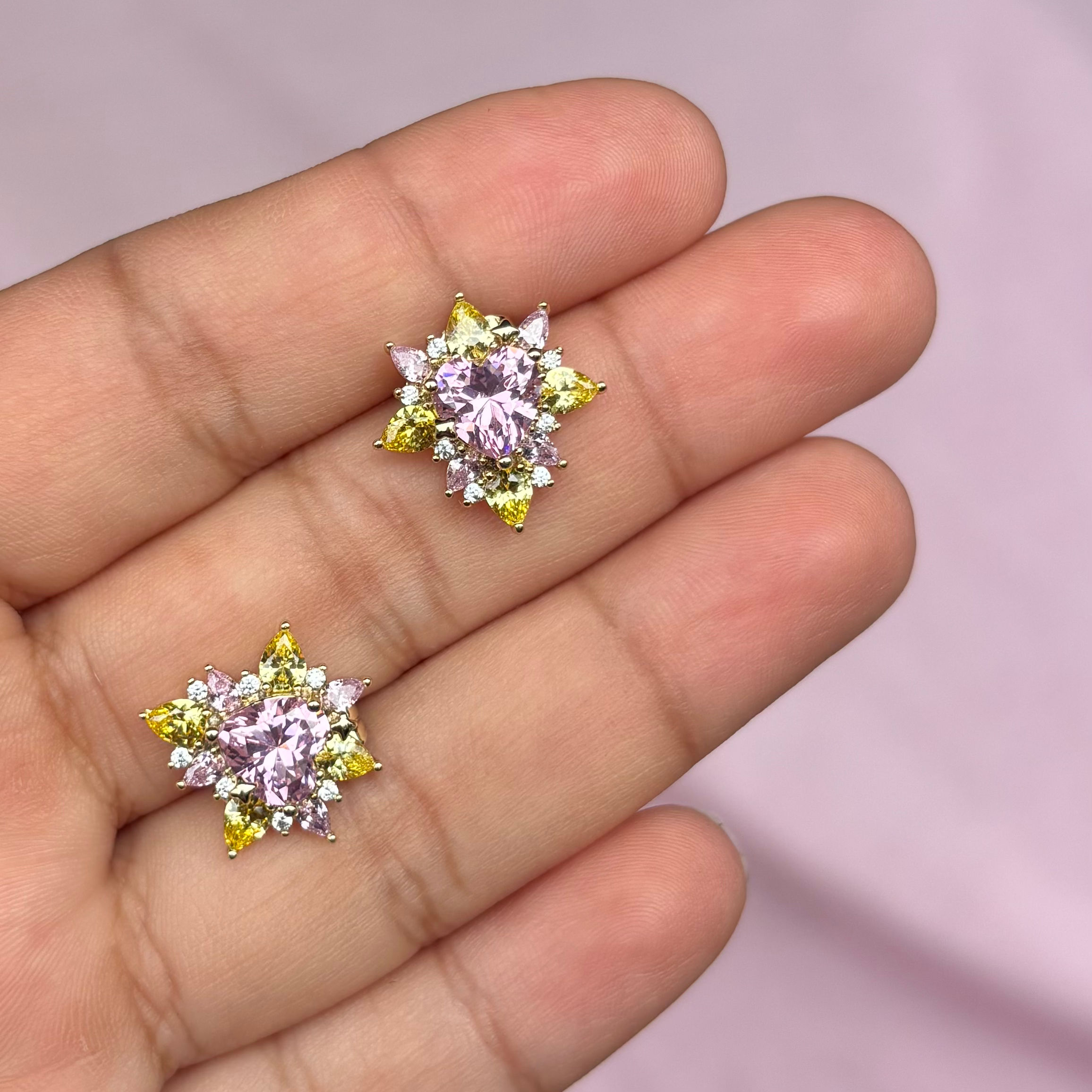 Pink studs 