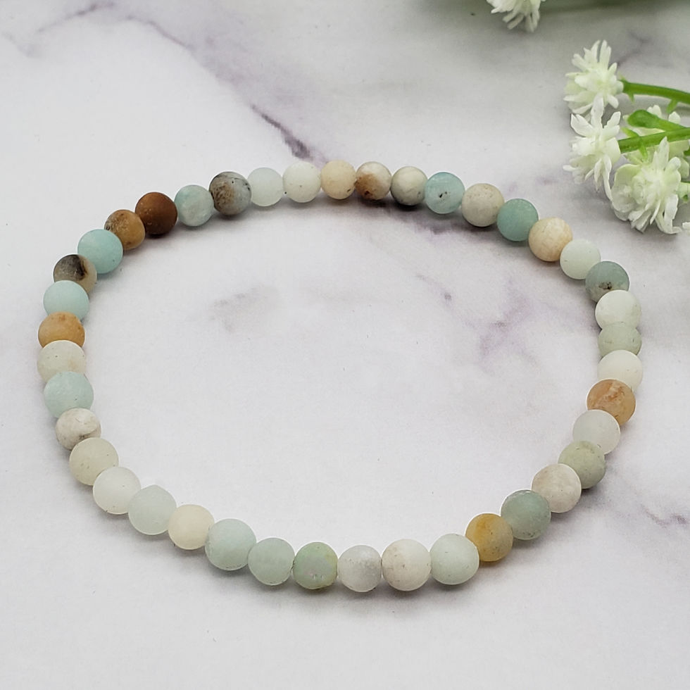 Thumbnail: Matte Amazonite Power Bracelet 4mm