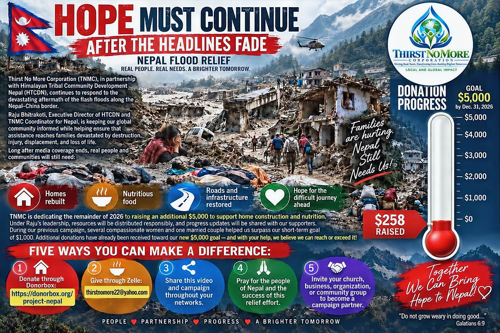 TNMC Year-End Campaign for Flash Flood Families in Nepal