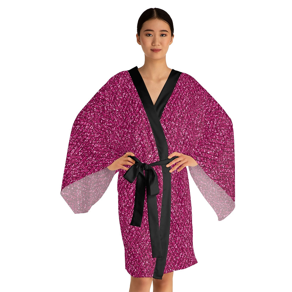 Pink Chablis - Goldendale Kimono-Style Robe