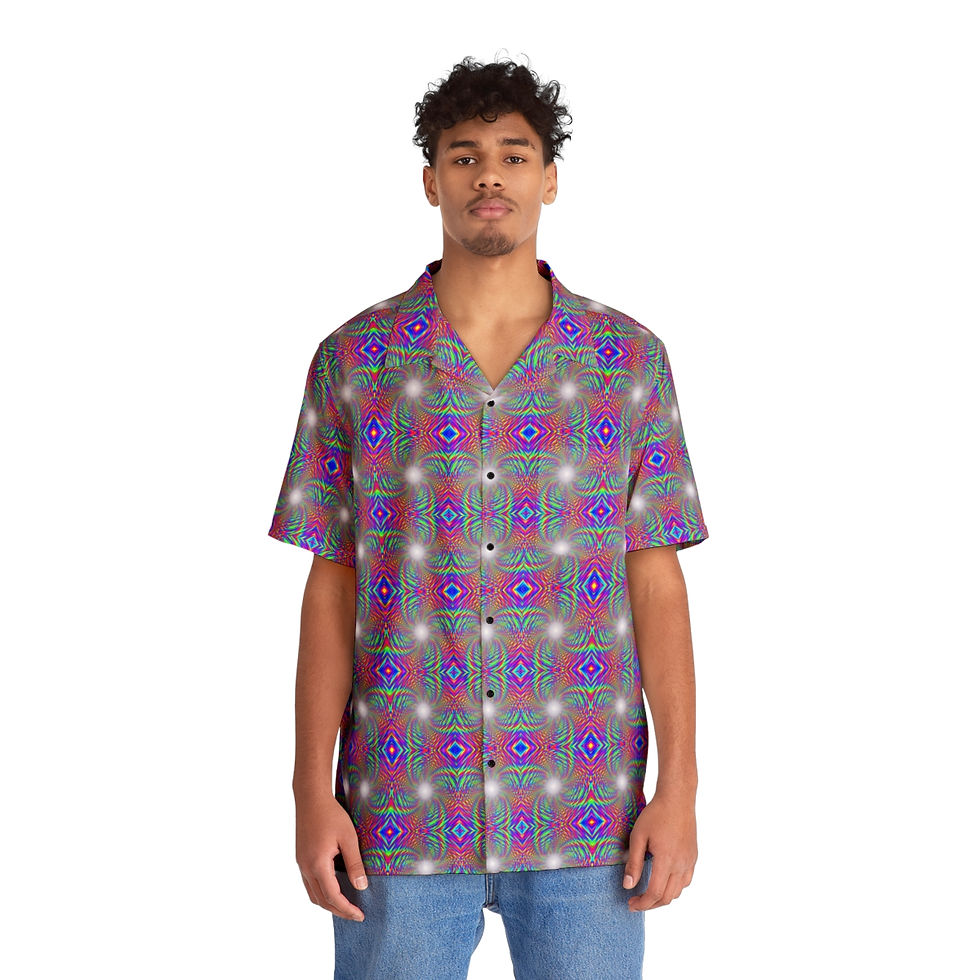 Tye Dye Rainbow - Toledo Hawaiian-Style Shirt