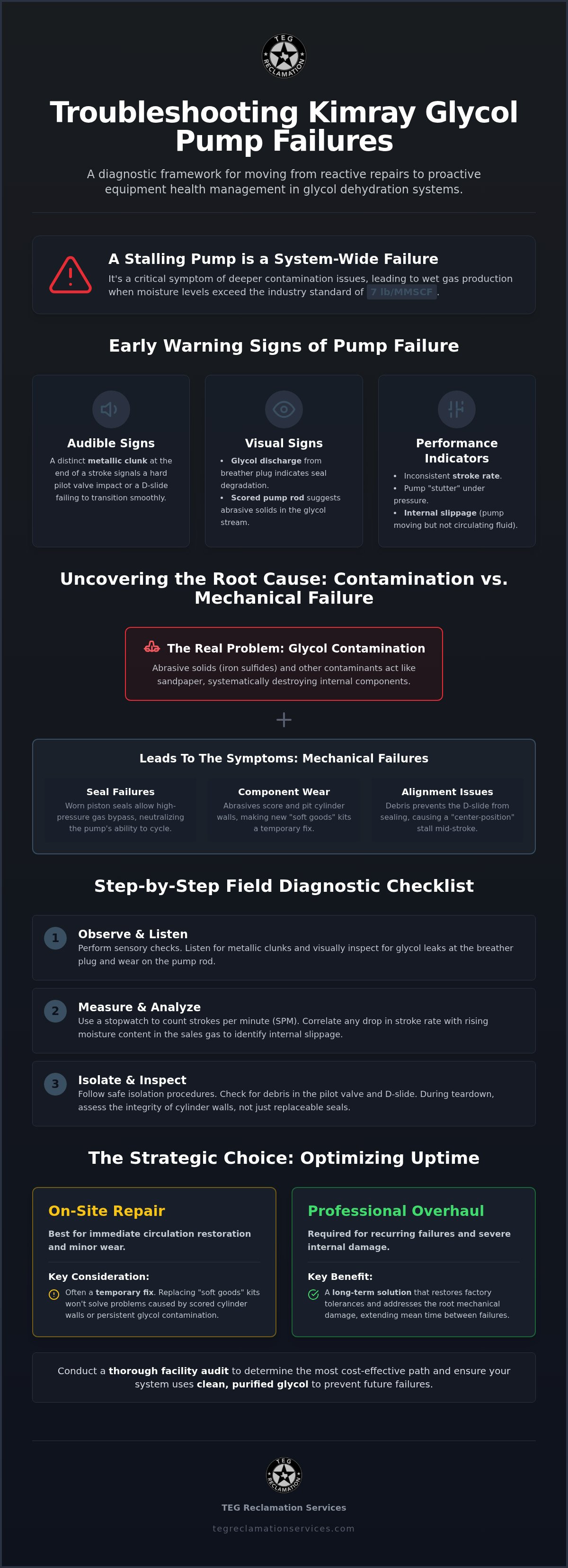 Kimray pump troubleshooting