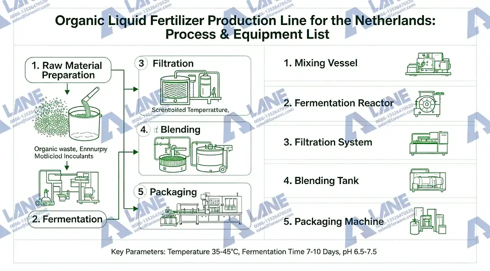 organic liquid fertilizer production line for the Netherlands