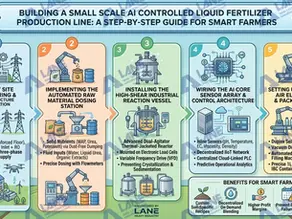 Small scale AI controlled liquid fertilizer production line