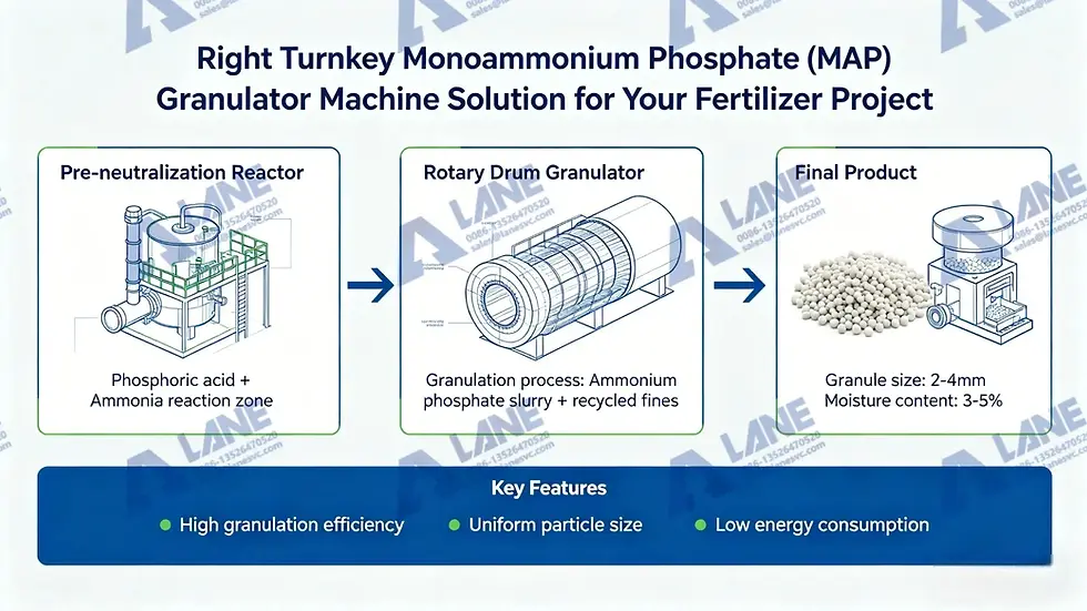 Automatic MAP Granulator Machine with PLC Control: Stable Granulation for High-Quality Fertilizer
