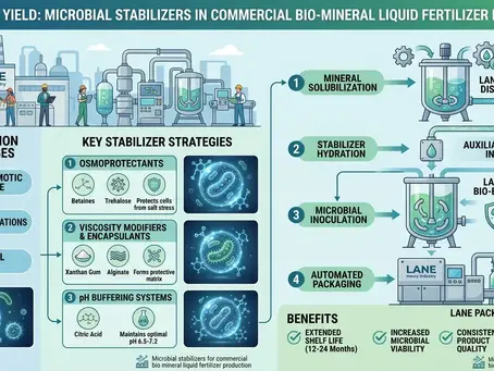 microbial stabilizers for commercial bio mineral liquid fertilizer production