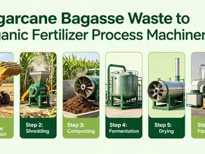 Machinery Required for the Sugarcane Bagasse Waste to Organic Fertilizer Process