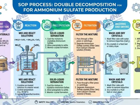 Ammonium sulfate double decomposition SOP process