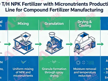 20 T/H NPK Fertilizer with Micronutrients Production Line for Compound Fertilizer Manufacturing