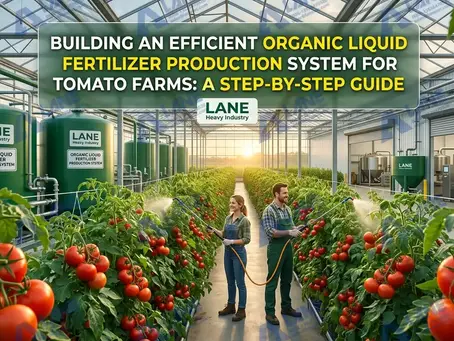 Organic liquid fertilizer production system for tomato farms