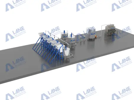 Liquid fertilizer production line