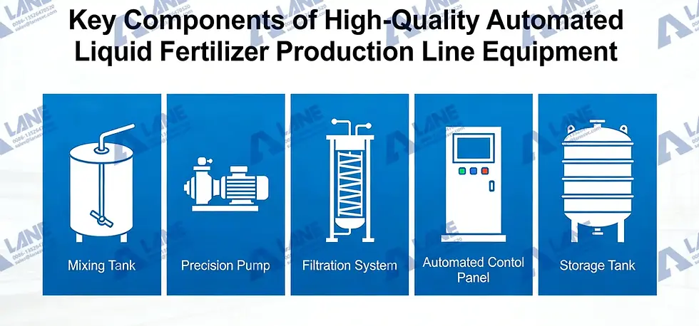 Key Components of High-Quality Automated Liquid Fertilizer Production Line Equipment