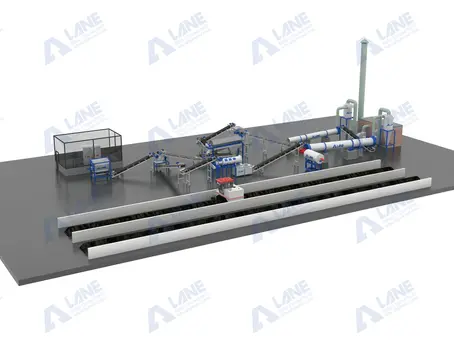 Organic Fertilizer Production Line for a Small Factory: Essential Equipment from LANE Heavy Industry