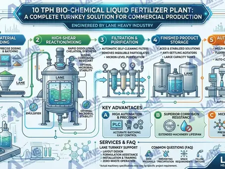 10 TPH bio-chemical liquid fertilizer plant