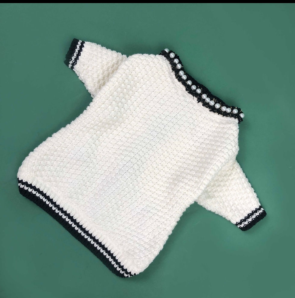 Thumbnail: Chewnel Knit Pearl Cardigan 
