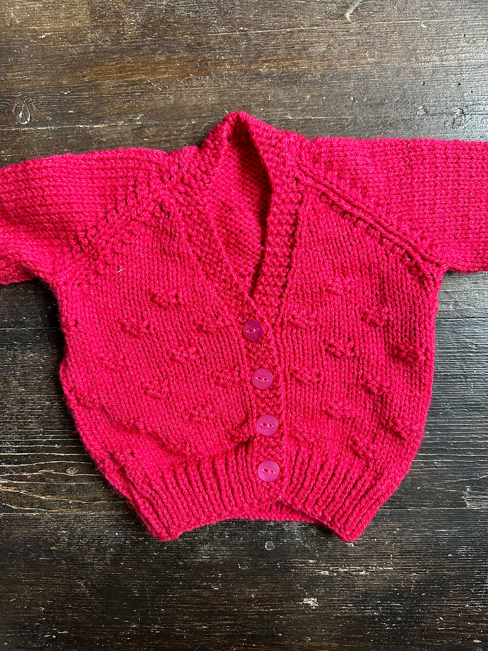 Cherry 3-6 months cardigan