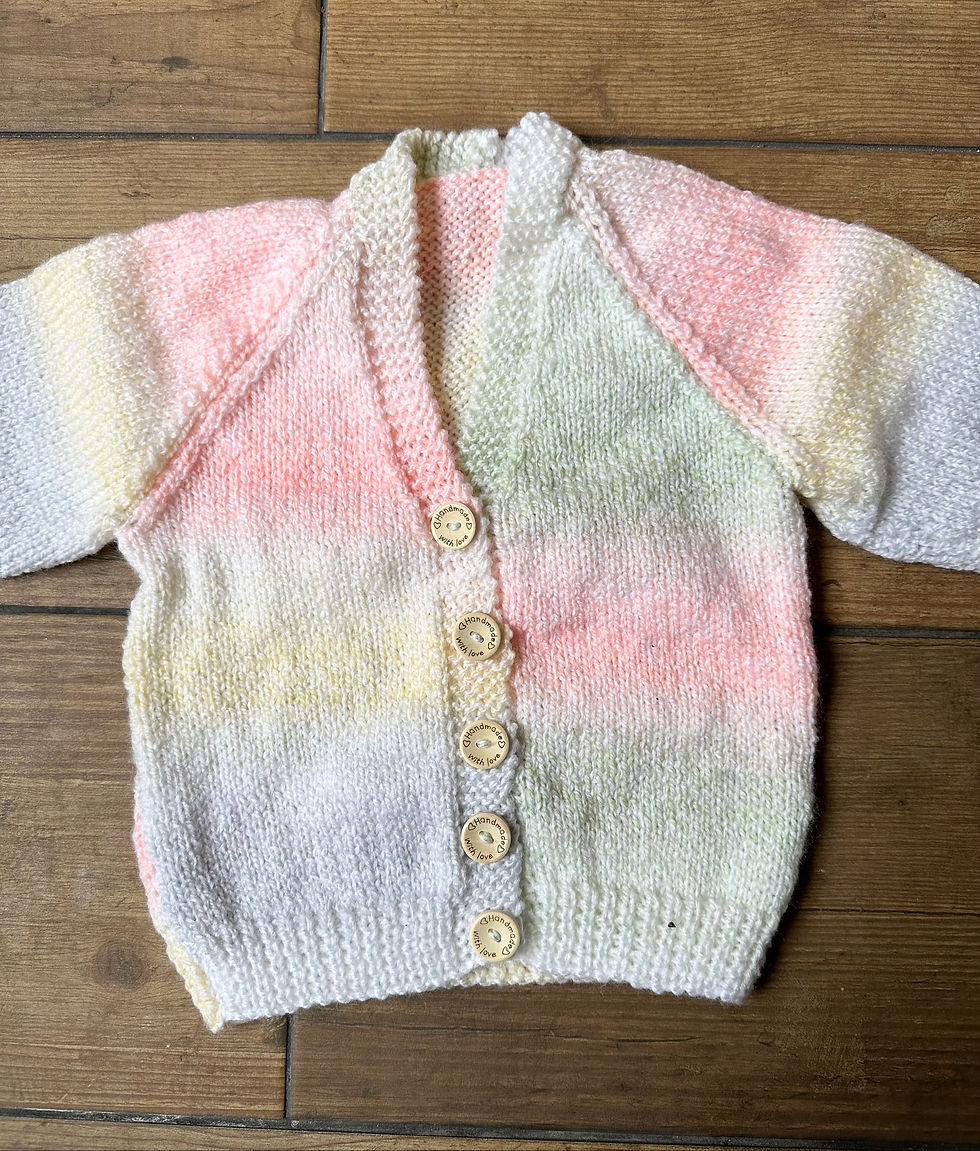 Pastel Ombre cardigan 1-2 years