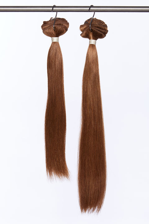 Premium Remy Clip-in Extensions in Chestnut Brown | Euronext Hair
