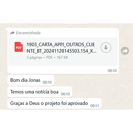 Depoimento de aluno