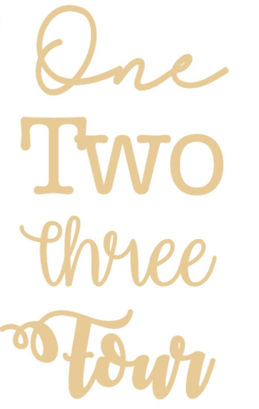 Thumbnail: Oak Veneer Flower Shaped Name Plaque