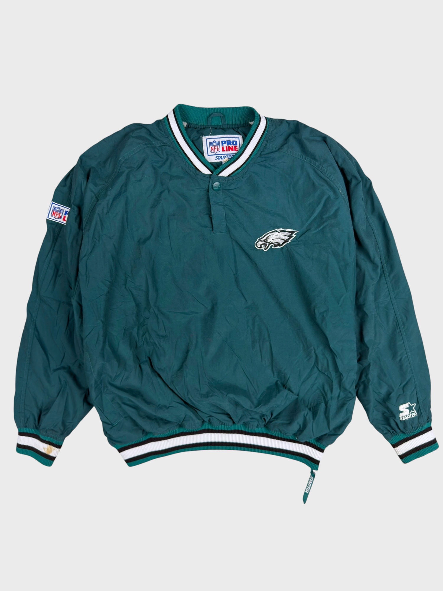 Vintage 90s XL Starter Midnight Green Philadelphia Eagles Pullover