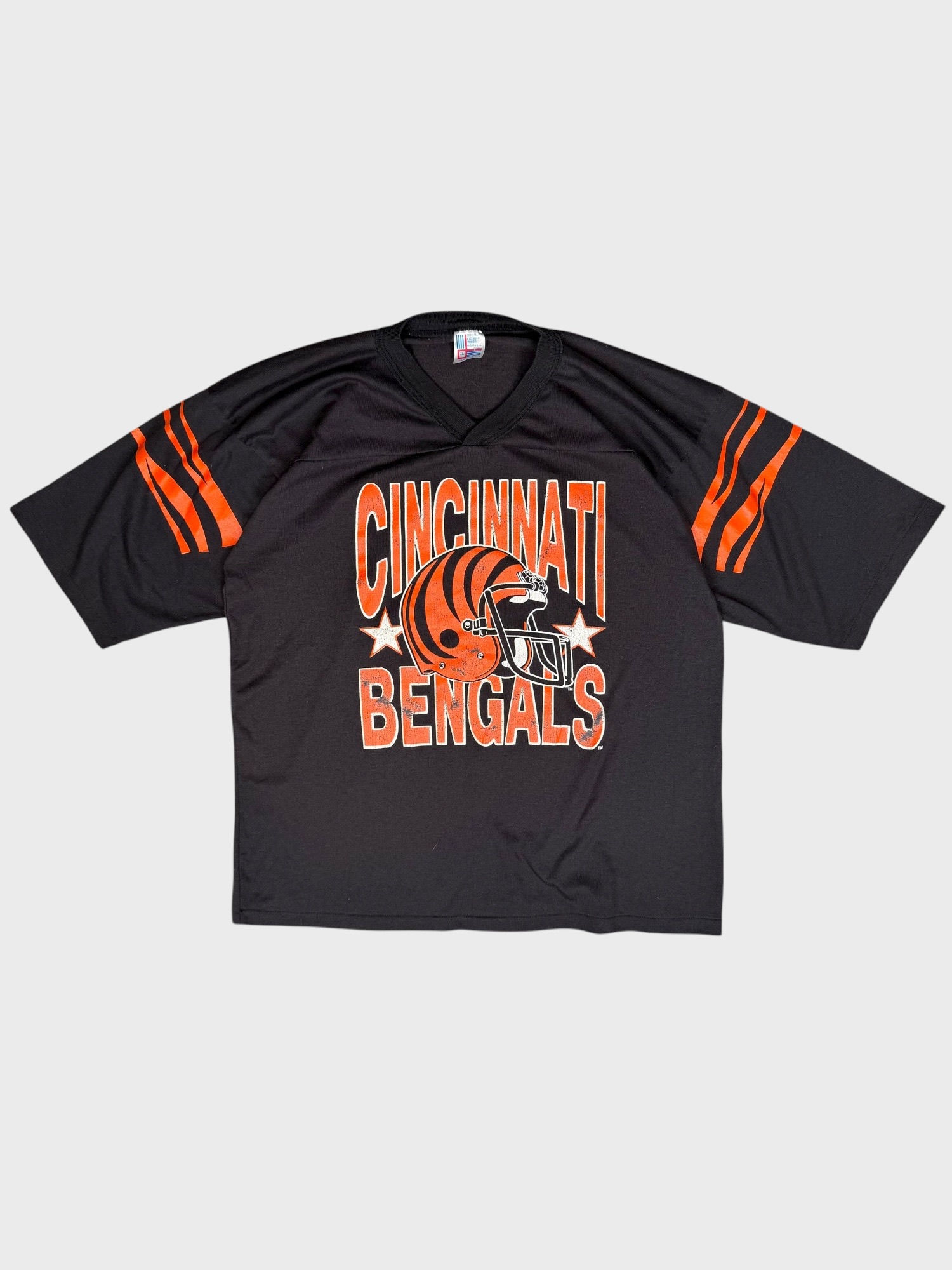 Vintage 90s XL Cincinatti Bengals 3/4 Sleeve T-Shirt